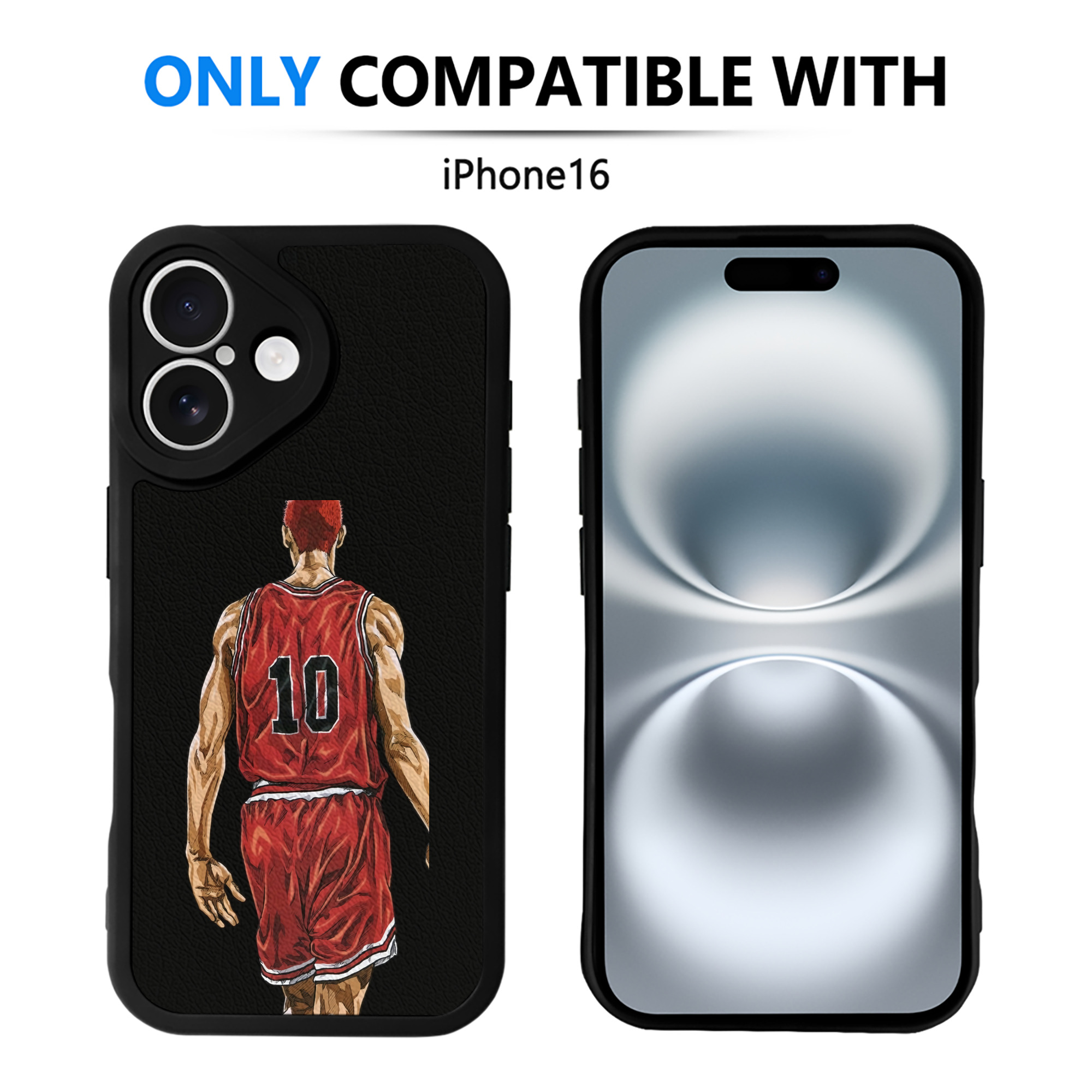 （画像用） SLAM DUNK／スラムダンク 【iPhone 16シリーズ対応】シリコンスマホケース（レザー調） 材質：シリコン
